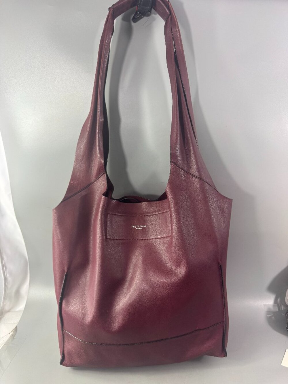 Rag & Bone- Walker Shopper Tote, Burgundy